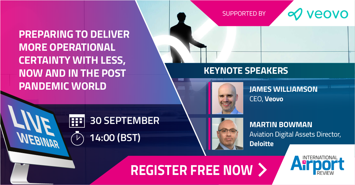 Live webinar with james williamson at international airport review