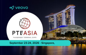 Veovo at PTE Asia 2026 – intelligent airport operations platform demo, Singapore